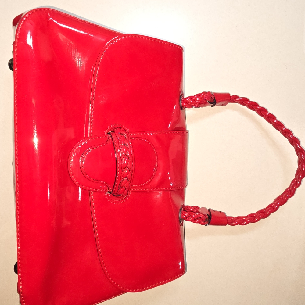 Valentino Glossy Red Shoulder Bag
